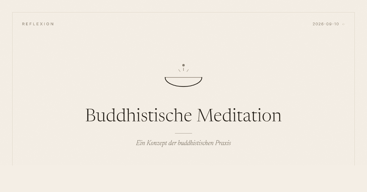 Buddhistische Meditation