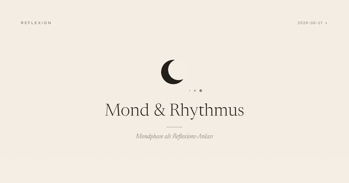 Mond + Rhythmus