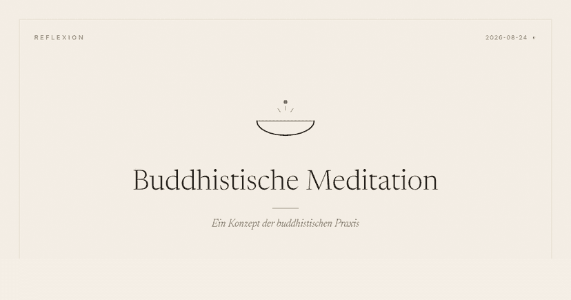 Buddhistische Meditation